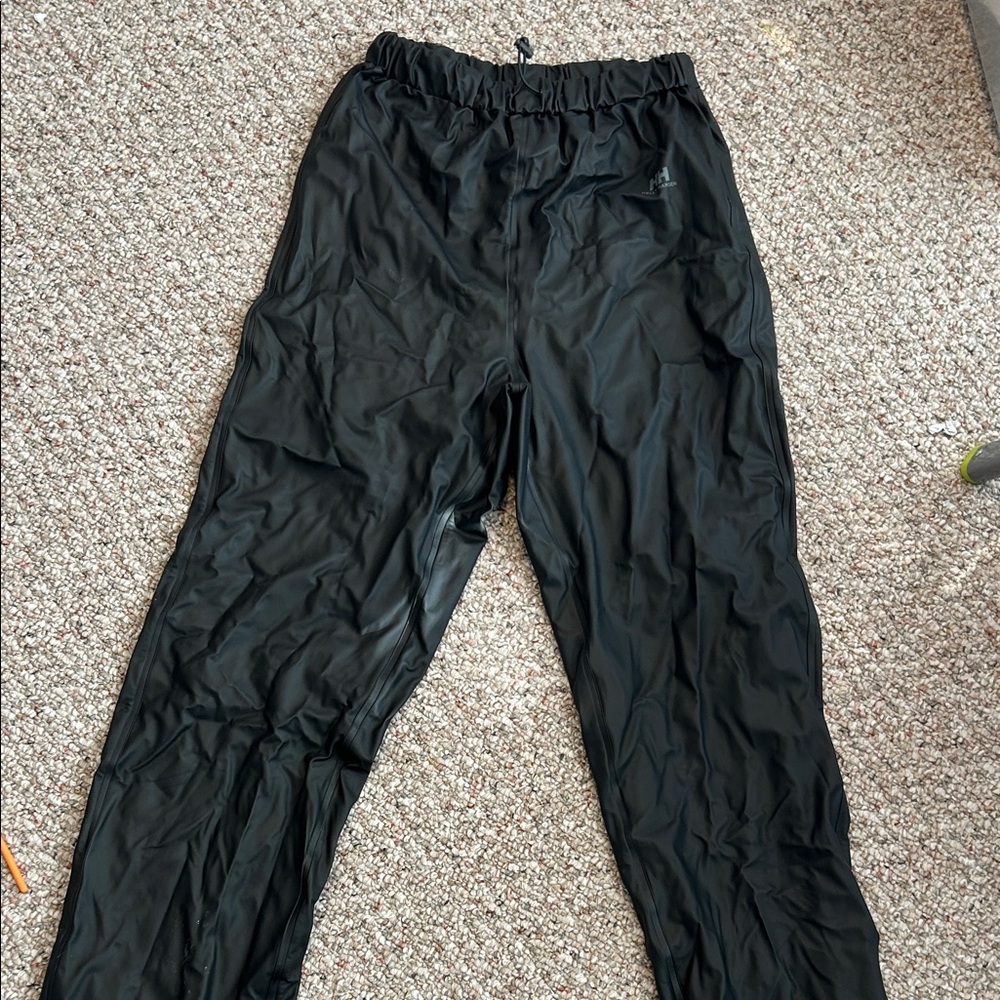 Helly Hansen Black Rain Pants Waterproof Womens Medium
